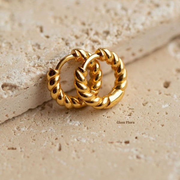 Aura Twists Chunky twisted earrings