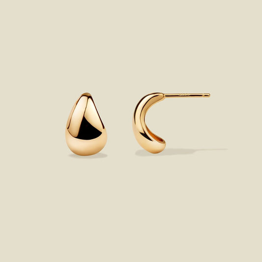 hooper hoop gold earings